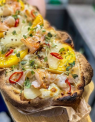 Римская с креветками, персиком и чили 590гр.